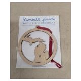 KIMBALL PRINTS BALTIC BIRCH ORNAMENT. This