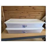 Sterilite 41 Quart Underbed Storage Box Set of