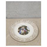 SEBRING POTTERY LOVE SEAT 22K GOLD PLATE.This