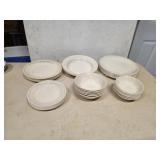 Vintage Corelle Blue Lily 43pc Dinnerware