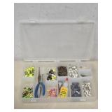 Tackle Box with Assorted Jig Heads and