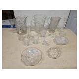 Vintage Cut and Pressed Glass Serving Ware