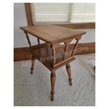 Vintage Wooden End Table. Solid wood end table