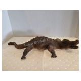Ken Cole hand carved wooden gator figurine