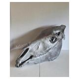 ZEBRA SKULL ï¿½ METALLIC SILVER HYDRO-DIPPED