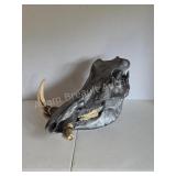 WILD WARTHOG SKULL ï¿½ METALLIC GUNMETAL