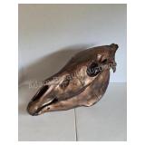 ZEBRA SKULL ï¿½ METALLIC COPPER HYDRO-DIPPED