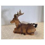 Decorative plastic lighted stag figurine