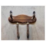 Custom made animal hoof wall hanging with solid
