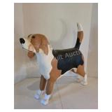 Wooden hand carved beagle figurine