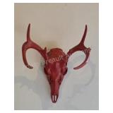 Red Dipped Whitetail deer European mount