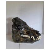 WILD WARTHOG SKULL ï¿½ METALLIC HYDRO-DIPPED