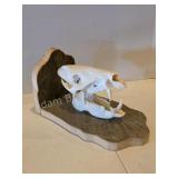 Wild board skull on custom wooden plaque