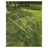 2 Vintage antique cultivators decor