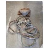 Dual rubber gas hoses, pressure regulators, and