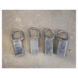 Four heavy duty state pocket d-rings