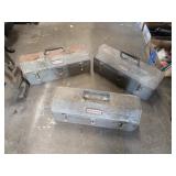 Vintage 20 in Craftsman metal tool boxes with