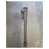 Vintage The Ridge Tool Co. 48 inch pipe wrench,