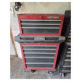 Craftsman two-piece 8-drawer rolling tool
