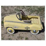 Vintage metal New York City Checker Taxi pedal