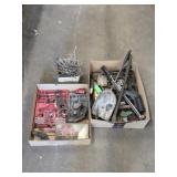 Two box lots miscellaneous garage items