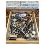 Drawer clean out - miscellaneous garage tools,