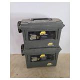 2 Plano plastic field ammo boxes
