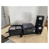 Jensen 3 speed stereo turntable with CD and