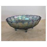 Vintage Carnival Glass purple iridescent grape