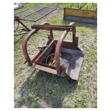 Vintage 3-point dirt scoop bucket