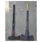 Hyper tough resin handled splitting maul and