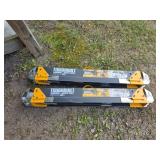 Pair of tough belt sawhorse/job site table c700,