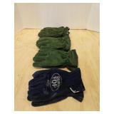 Box lot four pairs extra large welding gloves