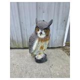 Plastic decoy owl