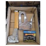 Box lot staplers and staples
