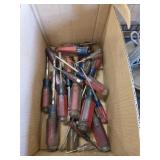 Box lot Craftsman screwdrivers