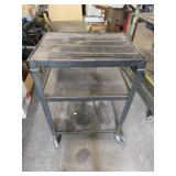 Metal rolling utility cart, 18 x 24 x 34