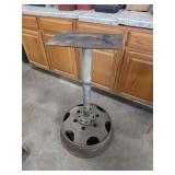 Custom built steel power tool stand