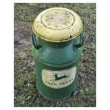 Vintage John Deere 20-in milk can