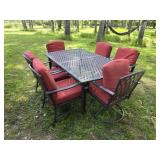 Modern decorative Brown aluminum frame 7-piece