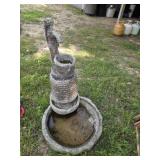 Decorative concrete water fountain lawn decor
