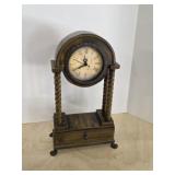 Modern vintage replica mantle clock, battery