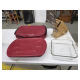 Anchor Hocking covered casserole dish with