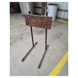 Custom built boat motor stand