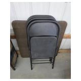 Cosco final top card table with four metal