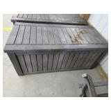 Keter plastic patio storage box, 28.5 x 60.75