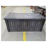 Keter plastic patio storage box, 28.5 x 60.75