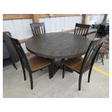 Modern 5 piece dinette table set, table measures