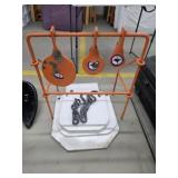 Steel target plinker and assorted steel plates
