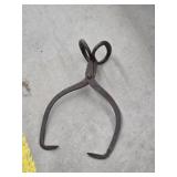 Vintage antique ice tongs